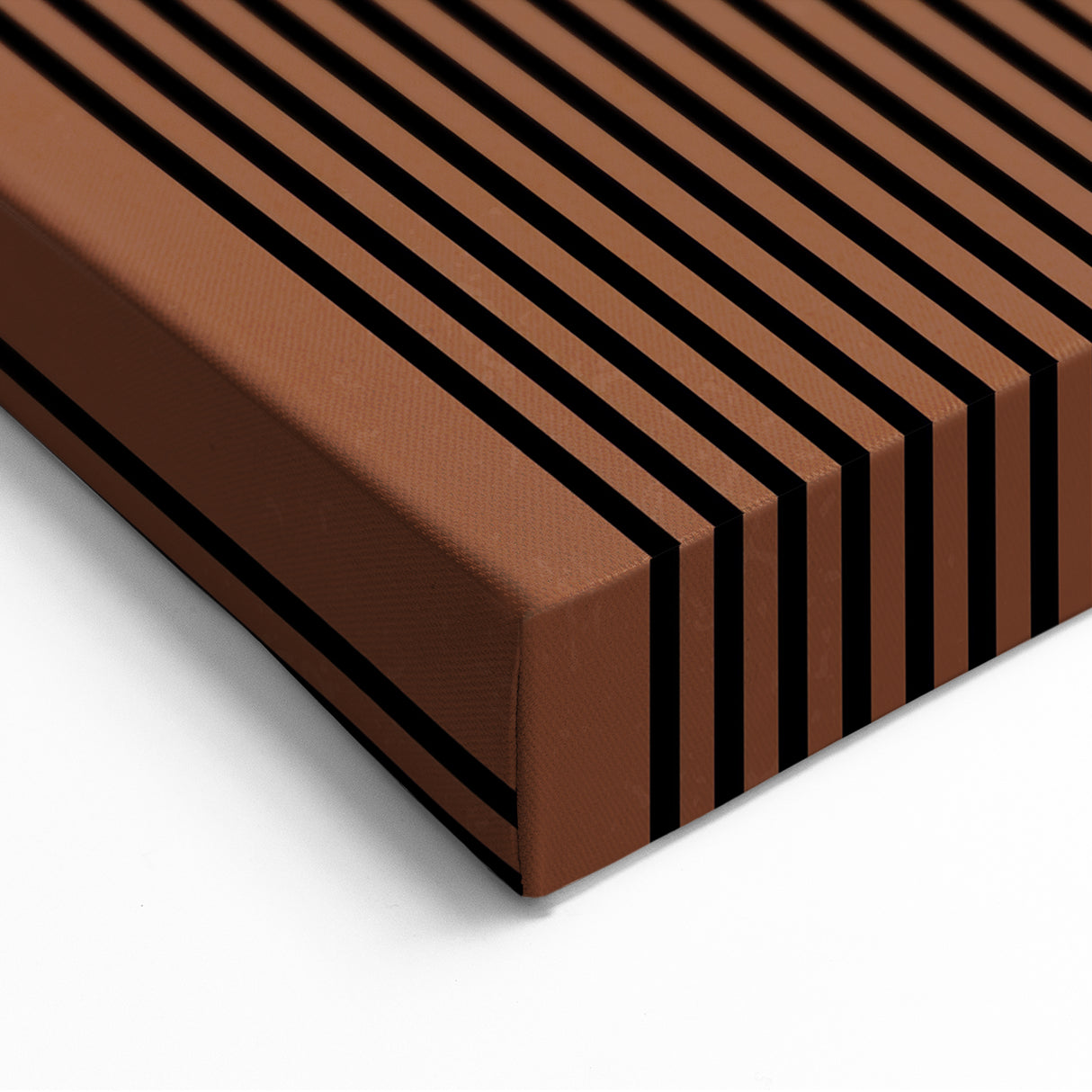 Modern Minimalist Wall Art: Bold Geometric Arch in Brown and Black