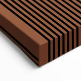 Modern Minimalist Wall Art: Bold Geometric Arch in Brown and Black