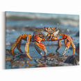 Crab Canvas Print - Vibrant Marine Life Art for Coastal Home Decor