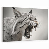 Fierce Lynx Wall Art - Dramatic Wildlife Canvas & Framed Prints