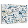 Dolphin Wall Art - Coastal Marine Life Canvas Print for Ocean Lovers
