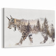 Lynx Forest Spirit Art - Nature-Inspired Canvas & Framed Wall Decor