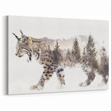 Lynx Forest Spirit Art - Nature-Inspired Canvas & Framed Wall Decor