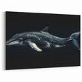 Majestic Dolphin Wall Art - Dark Underwater Marine Life Canvas Print