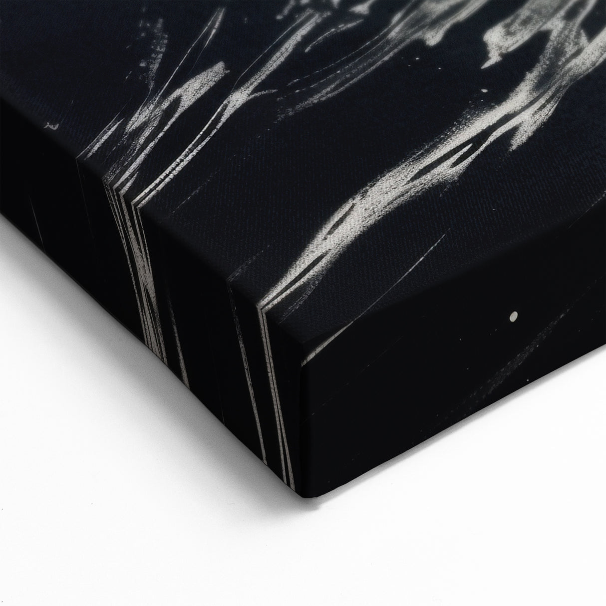 Bold Dolphin Wall Art - Dynamic Black and White Marine Canvas Print