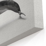 Sleek Dolphin Wall Art - Modern Minimalist Marine Life Canvas Print