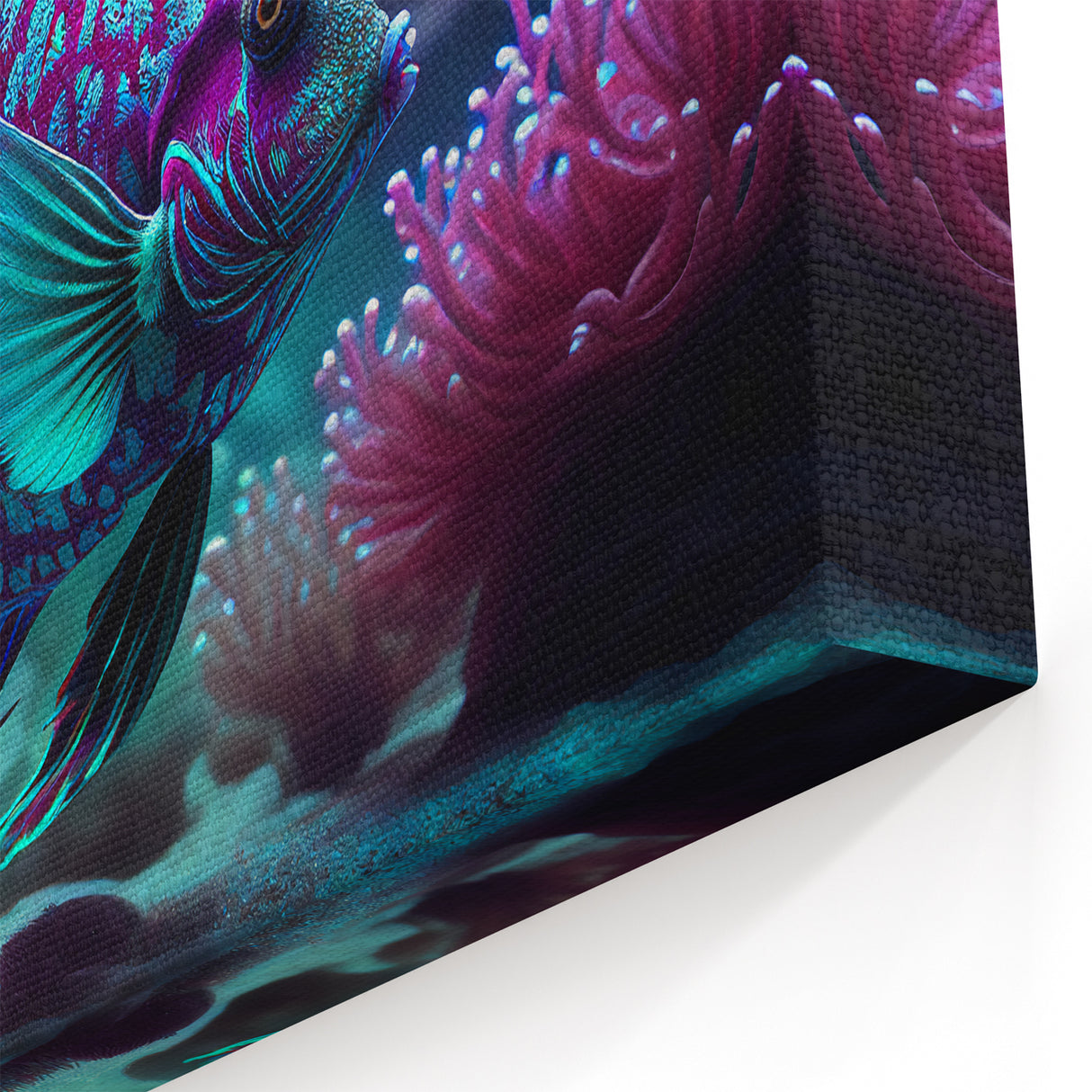 Vibrant Fish Wall Art - Marine Life Canvas Print for Underwater Decor