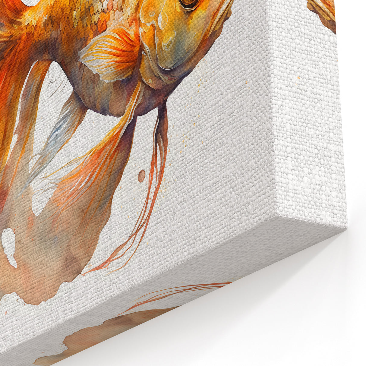 Graceful Goldfish Wall Art - Elegant Marine Life Canvas Print for Decor