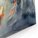 Serene Koi Fish Wall Art - Elegant Marine Life Canvas Print Decor