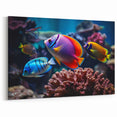 Colorful Reef Fish Wall Art - Vibrant Marine Life Canvas Print Decor