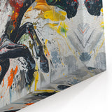Abstract Horse Wall Art - Dynamic Splash of Colors on Canvas Print