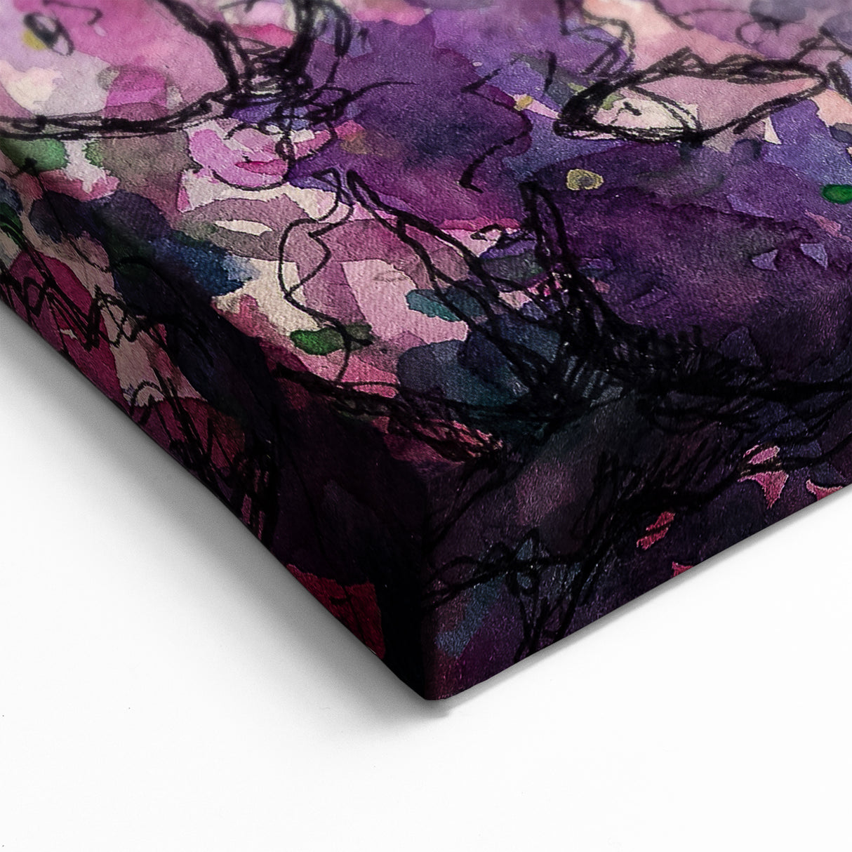 Abstract Fish Art Print - Vibrant Marine Life Canvas for Coastal Decor