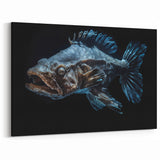 Deep Sea Fish Wall Art - Dark Marine Life Canvas for Unique Decor