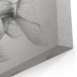 Minimalist Fish Wall Art - Monochrome Marine Life Canvas for Modern Decor