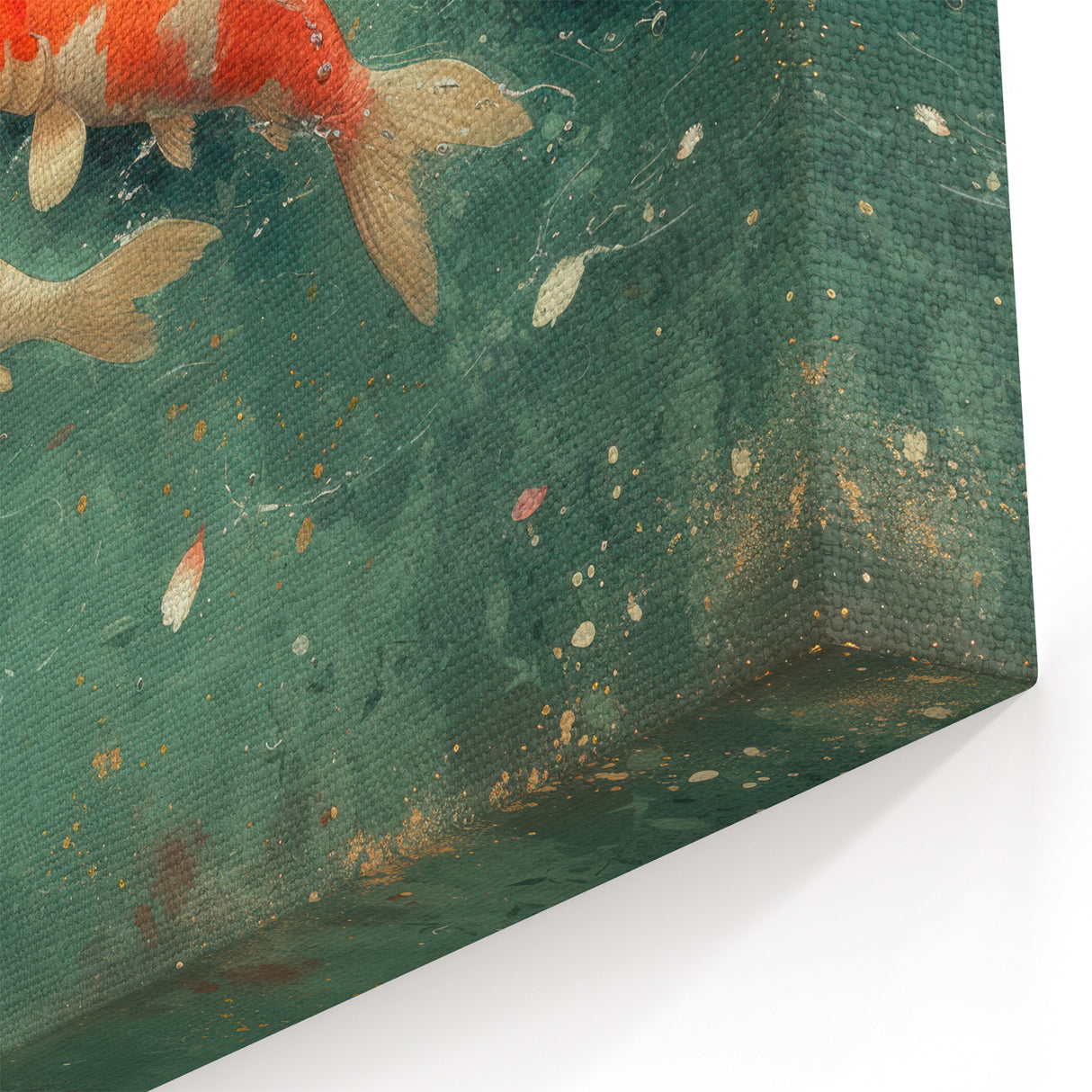 Serene Koi Fish and Blossoms Wall Art - Canvas, Framed & Acrylic
