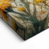 Golden Fish and Wildflowers Wall Art - Canvas, Framed & Acrylic