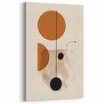Minimalist Geometric Abstract Art – Modern Black and Brown Design