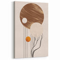 Modern Minimalist Abstract Art – Earthy Tones with Geometric Forms