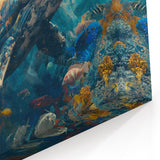 Majestic Whale and Coral Reef Wall Art - Canvas, Framed & Acrylic