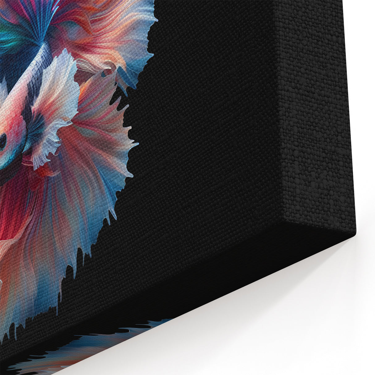 Vibrant Fish Wall Art - Betta Fish Canvas Print - Marine Life Decor