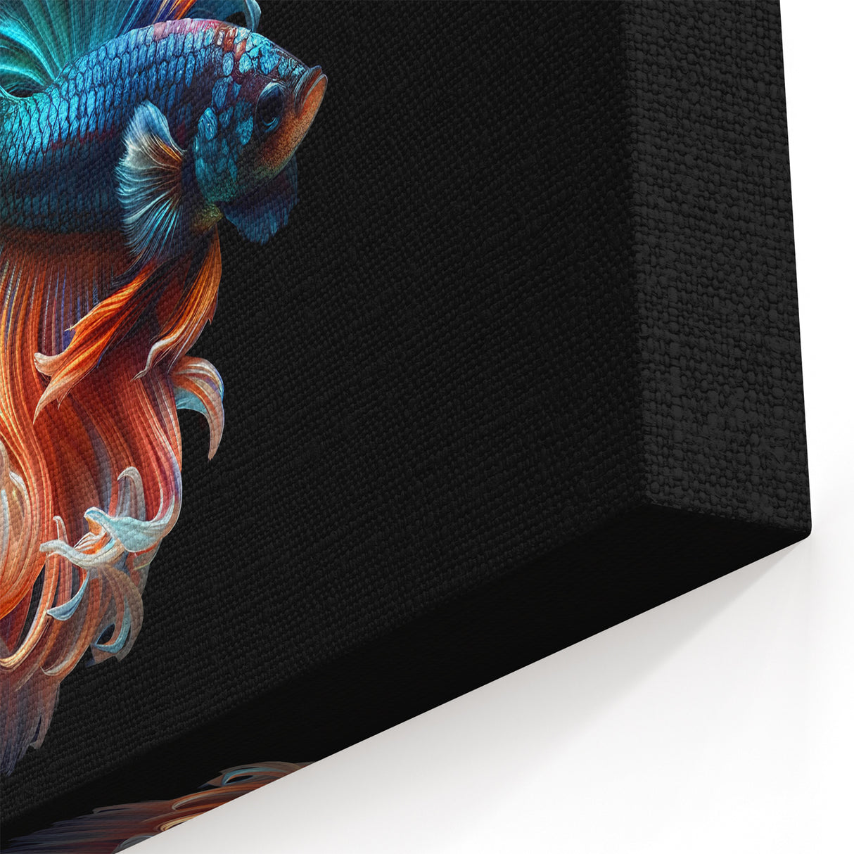 Striking Fish Wall Art - Betta Fish Canvas Print - Ocean Life Decor