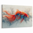 Elegant Fish Wall Art - Goldfish Canvas Print - Underwater Decor