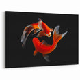 Dynamic Koi Fish Wall Art - Koi Canvas Print - Vibrant Ocean Decor