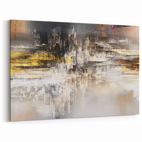 Modern Strokes and Lines Abstract Art - Geometric Canvas Wall Decor