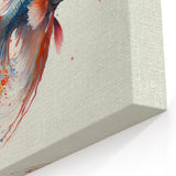 Vibrant Watercolor Fish Wall Art - Betta Canvas Print - Ocean Decor