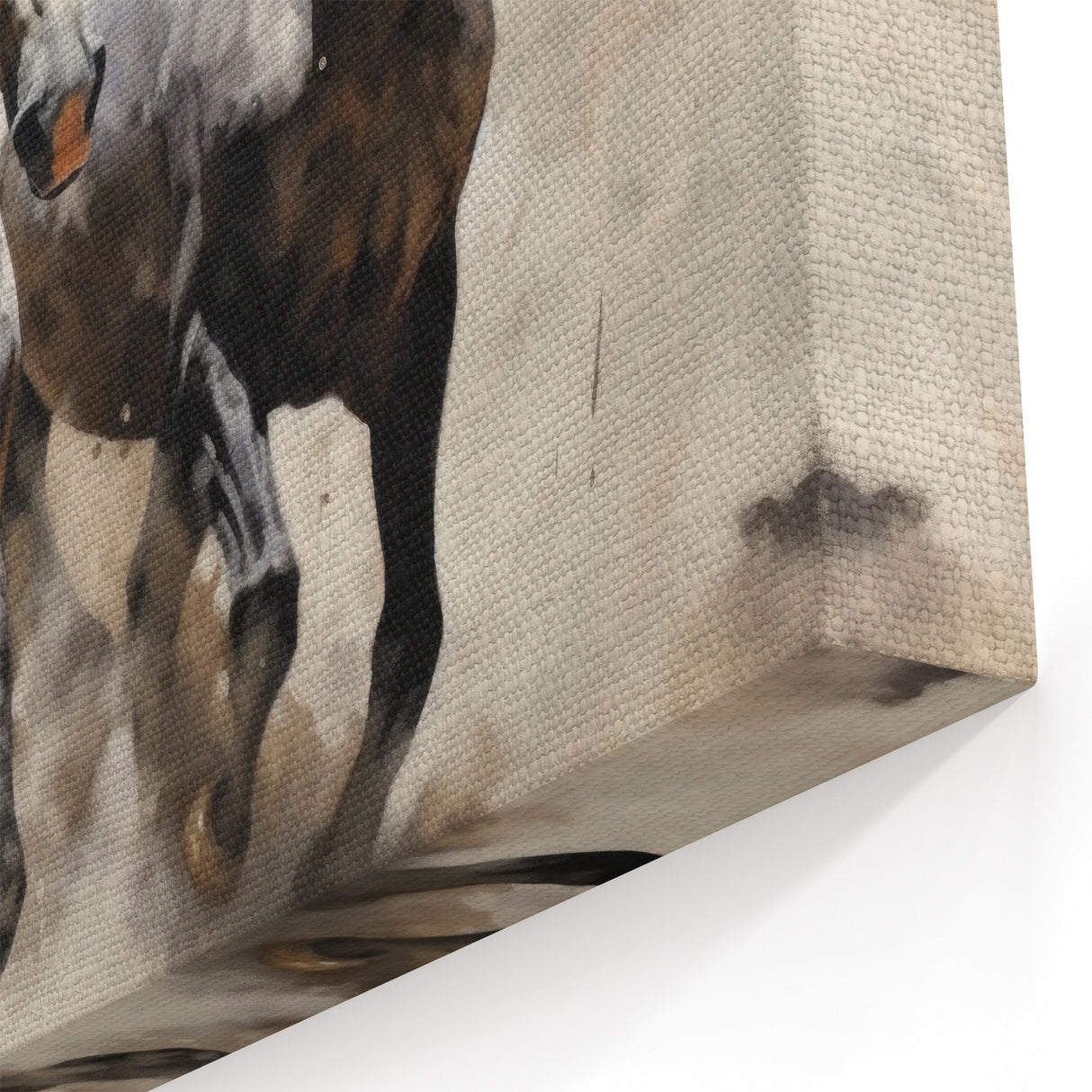 Dynamic Running Horses Wall Art - Majestic Equestrian Canvas Print