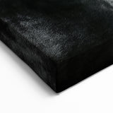 Black Horse in Motion Wall Art - Sleek Equestrian Canvas Print Decor