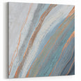 Abstract Brush Strokes and Lines Art - Coastal Retreat Canvas Decor