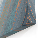 Abstract Brush Strokes and Lines Art - Coastal Retreat Canvas Decor