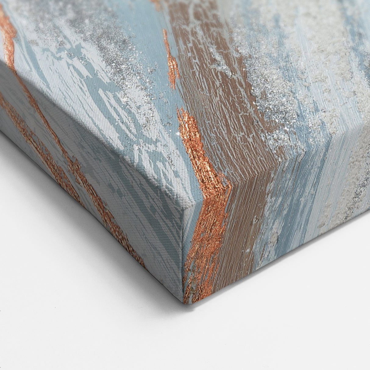 Abstract Brush Strokes and Lines Art - Coastal Retreat Canvas Decor