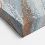 Abstract Brush Strokes and Lines Art - Coastal Retreat Canvas Decor