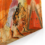 Vibrant Abstract Line Art - Dynamic Strokes and Geometric Canvas Print