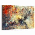 Fiery Abstract Strokes and Lines Art - Dynamic Multicolor Canvas Decor
