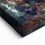 Fiery Abstract Strokes and Lines Art - Dynamic Multicolor Canvas Decor