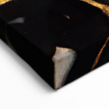 Abstract Nature Prints - Bold Geode Patterns with Gold Accents Canvas