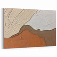 Textured Earth Tones Abstract Art - Modern Neutral Canvas Decor
