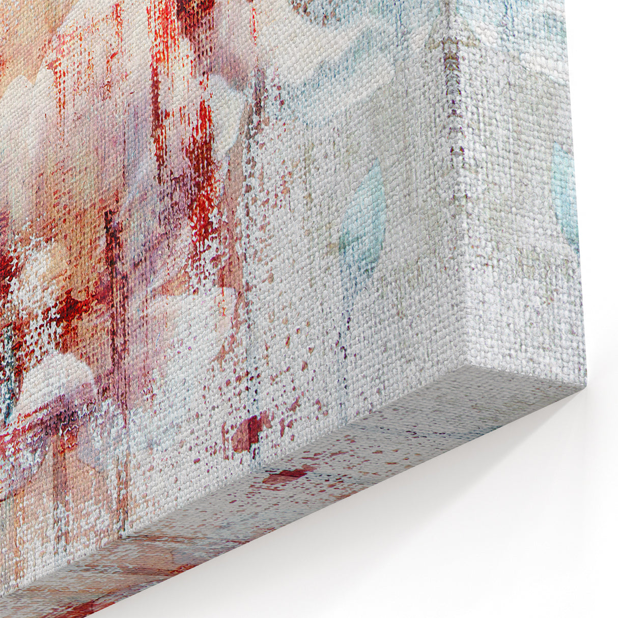 Elegant Floral Abstract Art - Soft Pastel Botanical Canvas Decor