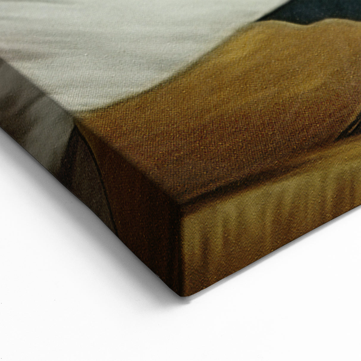 Modern Botanical Leaves Art - Elegant Teal and Gold Canvas Decor