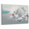 Elegant Floral Abstract Line Art - Modern Strokes & Lines Canvas Print