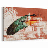 Colorful Feather Abstract Art - Modern Rustic Strokes Canvas Print