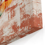 Colorful Feather Abstract Art - Modern Rustic Strokes Canvas Print