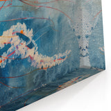 Fiery Jellyfish Wall Art - Dynamic Marine Life Canvas & Framed Prints