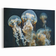 Graceful Jellyfish Wall Art - Elegant Marine Life Canvas & Framed Prints