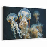 Graceful Jellyfish Wall Art - Elegant Marine Life Canvas & Framed Prints