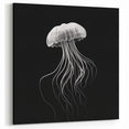 Minimalist Jellyfish Wall Art - Sleek Marine Life Canvas & Prints