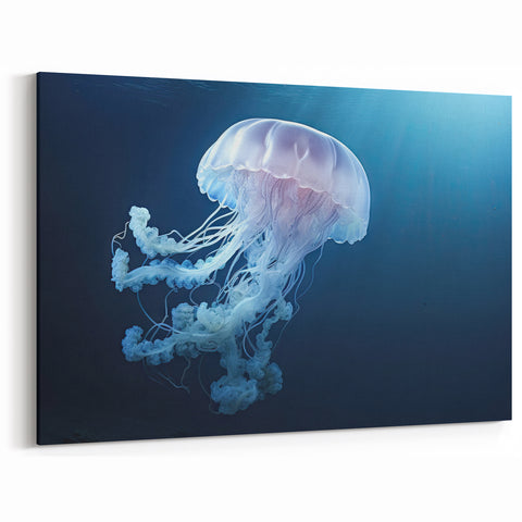 Radiant Jellyfish Wall Art - Glowing Marine Life Canvas & Prints
